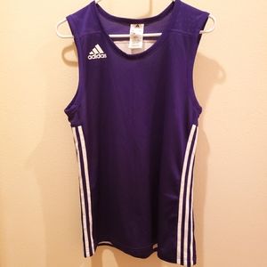 Purple Adidas basketball style tank Size Small
